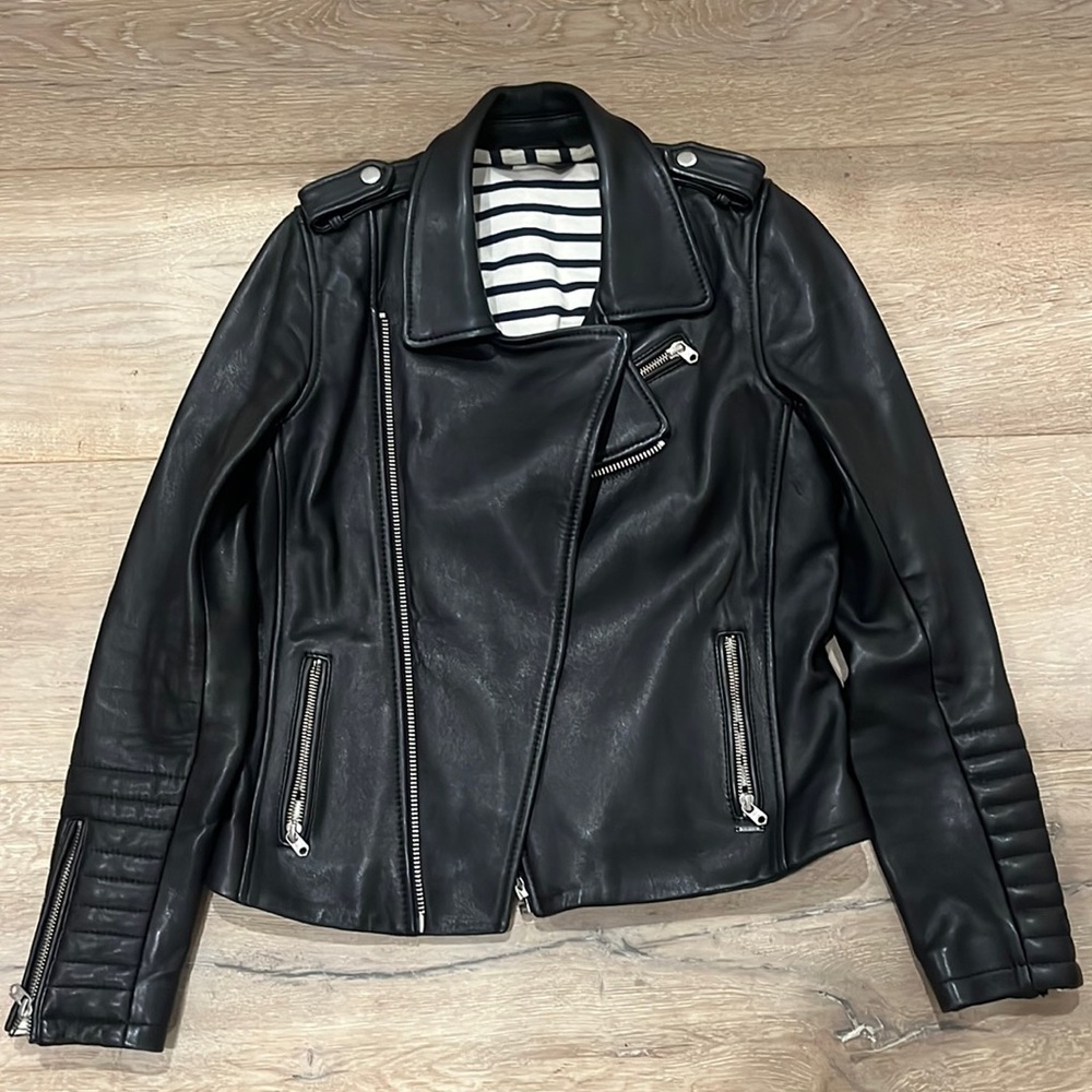 Scotch & Soda black leather jacket